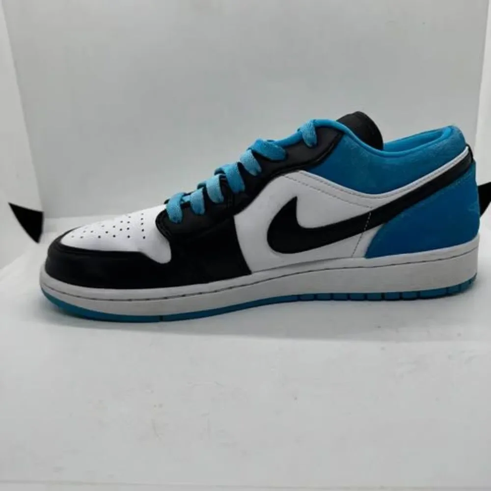 Nike Air Jordan 1 Low Laser Blue Mens 10 shoes sneakers